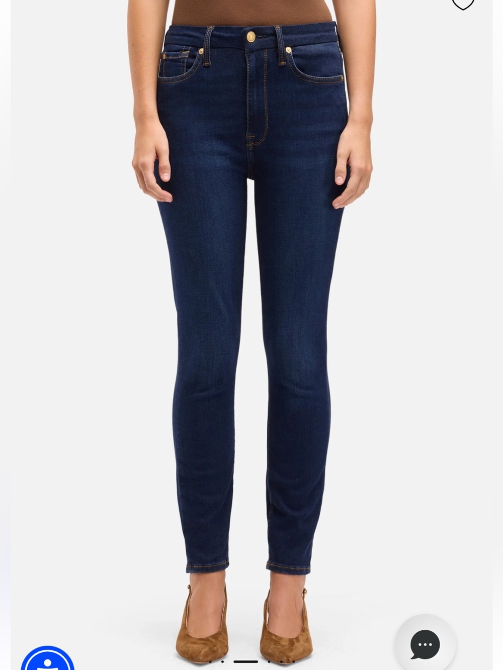 7 For All Mankind The Ankle Skinny Jeans 28